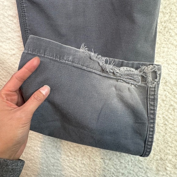 Carhartt Rugged Flex Relaxed Fit Canvas Work Pants Gray BN2291-M 44x32 Mens - Picture 8 of 14